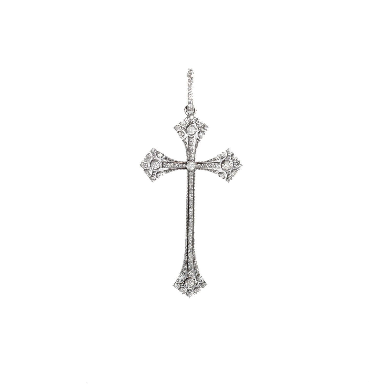 Diamond Venetian Cross Pendant  P0000037 - TBird