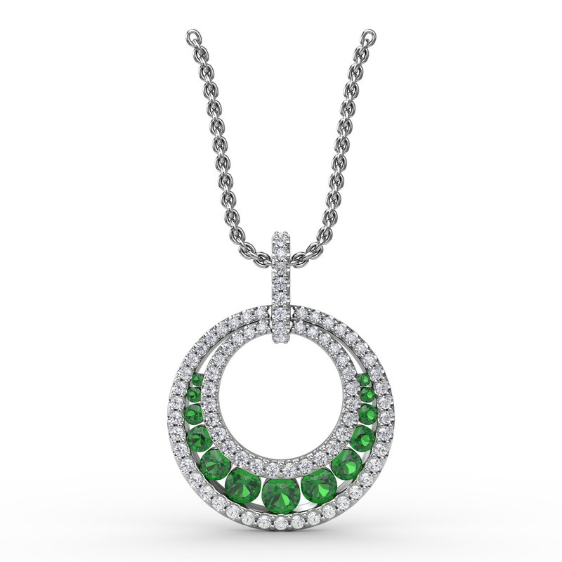 Always and Forever Emerald Pendant P1535E - TBird