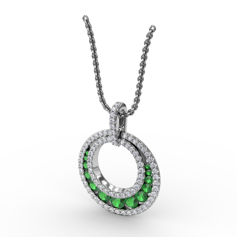 Always and Forever Emerald Pendant P1535E - TBird