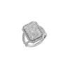 Diamond Shield Ring R0331 - TBird