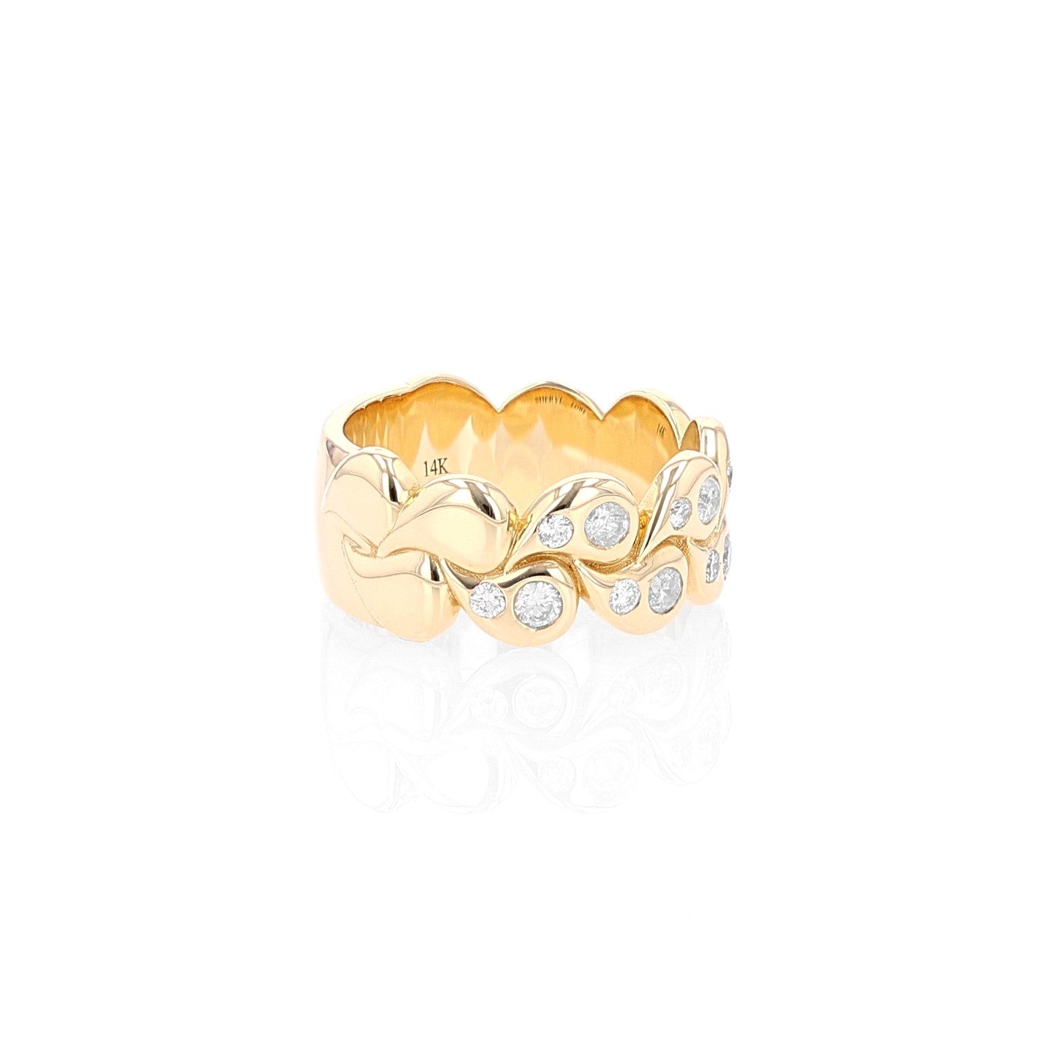 14K Paisley Waveform Diamond Ring  RG144 - TBird