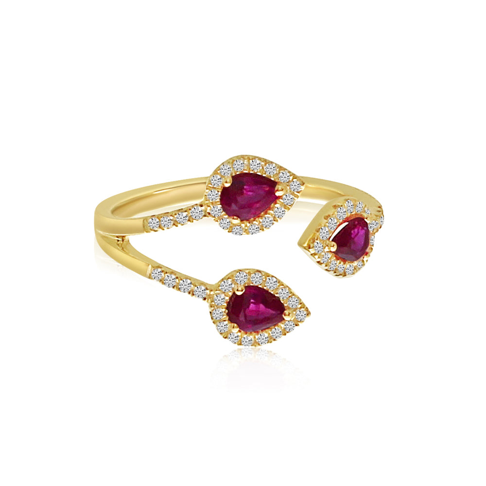 TRIO PRECIOUS PEAR RING RM3989