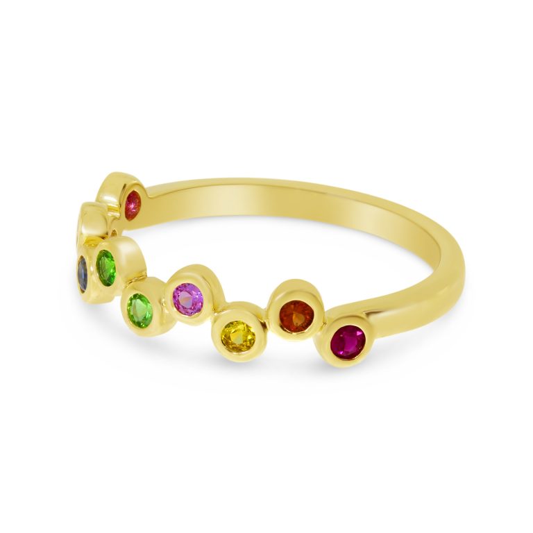 RAINBOW SAPPHIRE BUBBLE RING RM4251