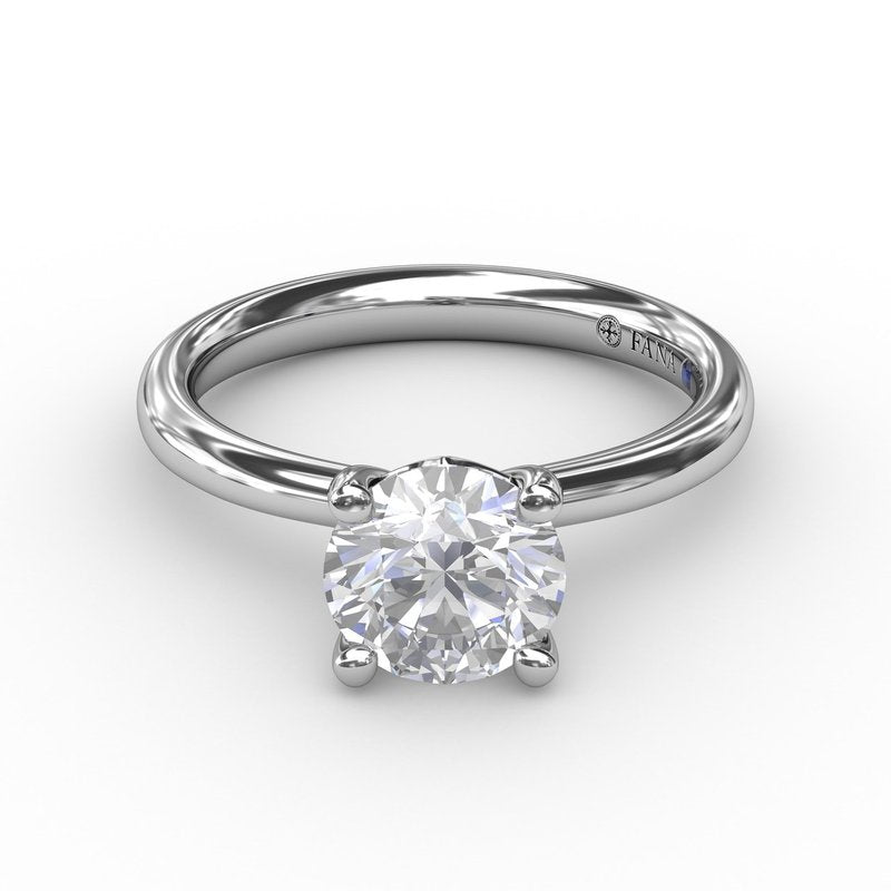 Timeless Round Cut Solitaire Engagement Ring S3933 - TBird