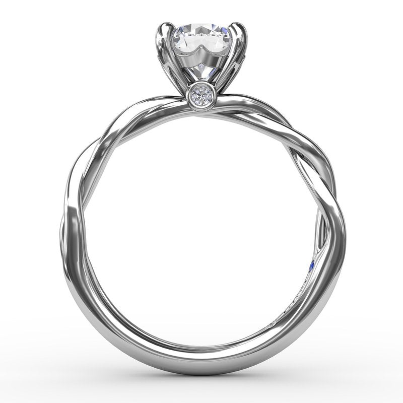 Elegantly Twisted Engagement Ring S4064 - TBird