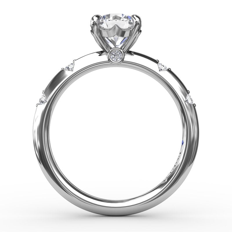 Captivating Raindrop Diamond Engagement Ring S4086 - TBird