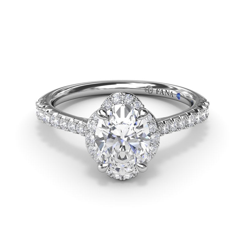 Blossoming Oval Diamond Engagement Ring S4097 - TBird