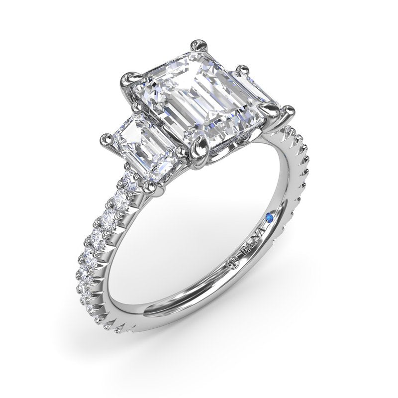 Three Stone Beauty Diamond Engagement Ring S4158 - TBird