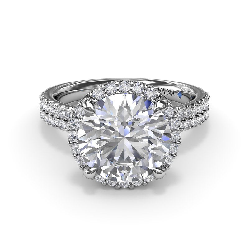 Diamond Halo Engagement Ring S4177 - TBird