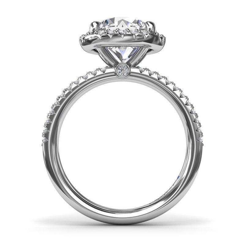 Diamond Halo Engagement Ring S4177 - TBird