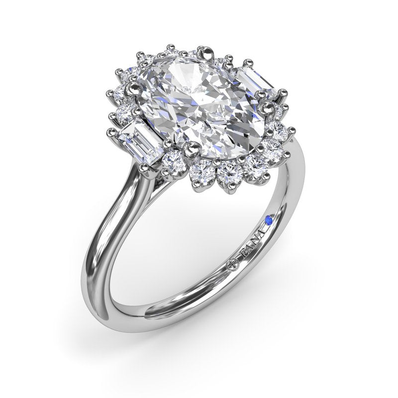 Modern Edge Diamond Engagement Ring S4224 - TBird