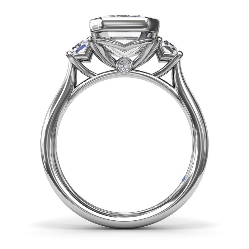 Bezel Set Diamond Engagement Ring S4233 - TBird