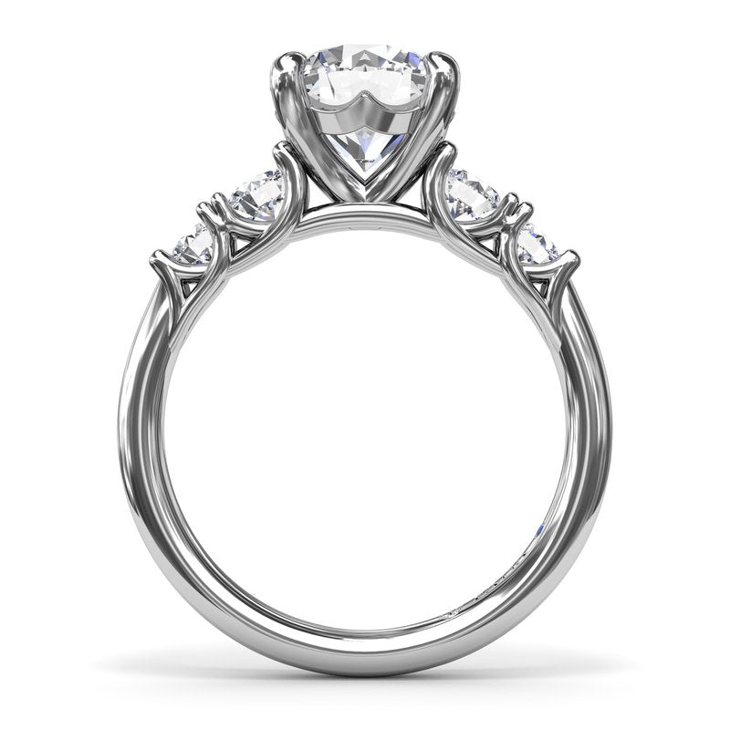 Double Side Stone Engagement Ring S4240 - TBird