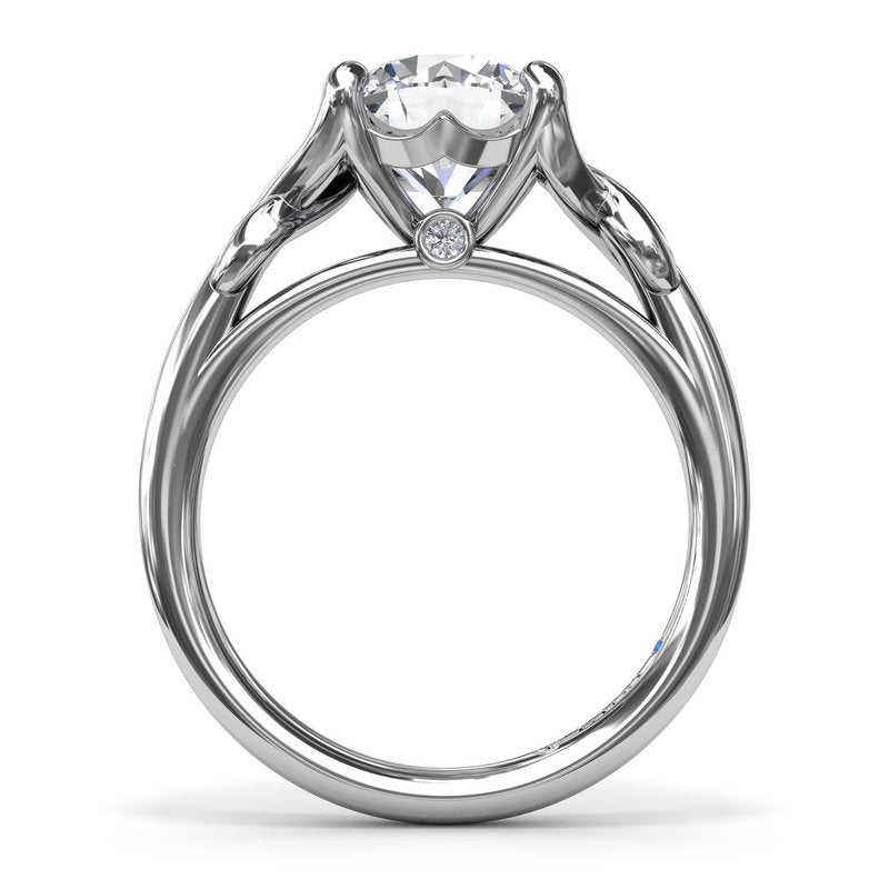 Smooth Love Knot Diamond Engagement Ring S4244 - TBird