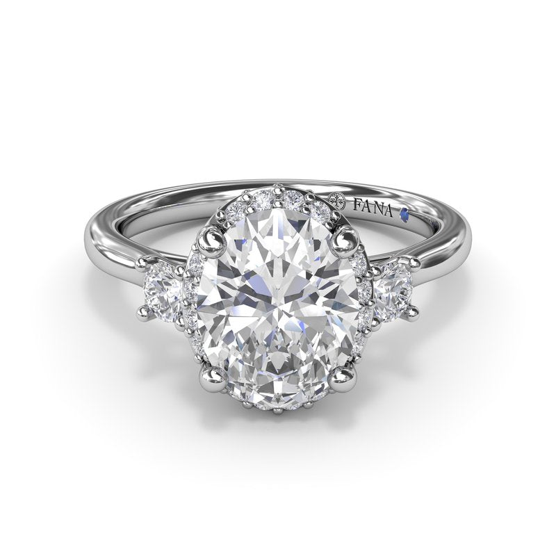 Diamond Halo Engagement Ring S4255 - TBird