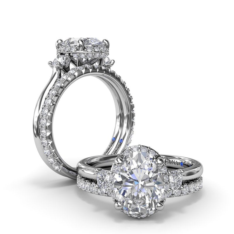 Diamond Halo Engagement Ring S4255 - TBird