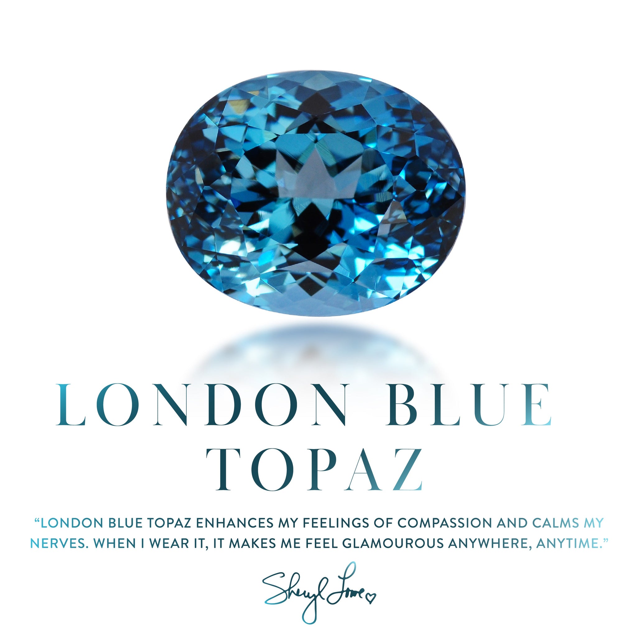 14k London Blue Topaz Bezeled Signet Ring SRG024-8.5 - TBird
