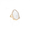 14k Carved Crystal and Diamond Buddha Ring SRG079-8 - TBird