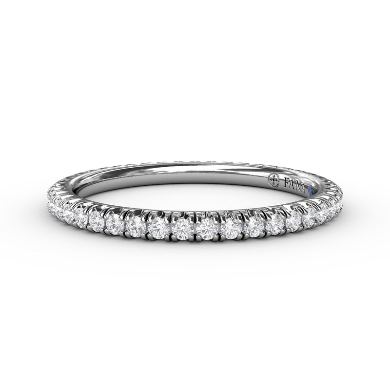 Delicate Modern Pave Eternity Band W6107 - TBird