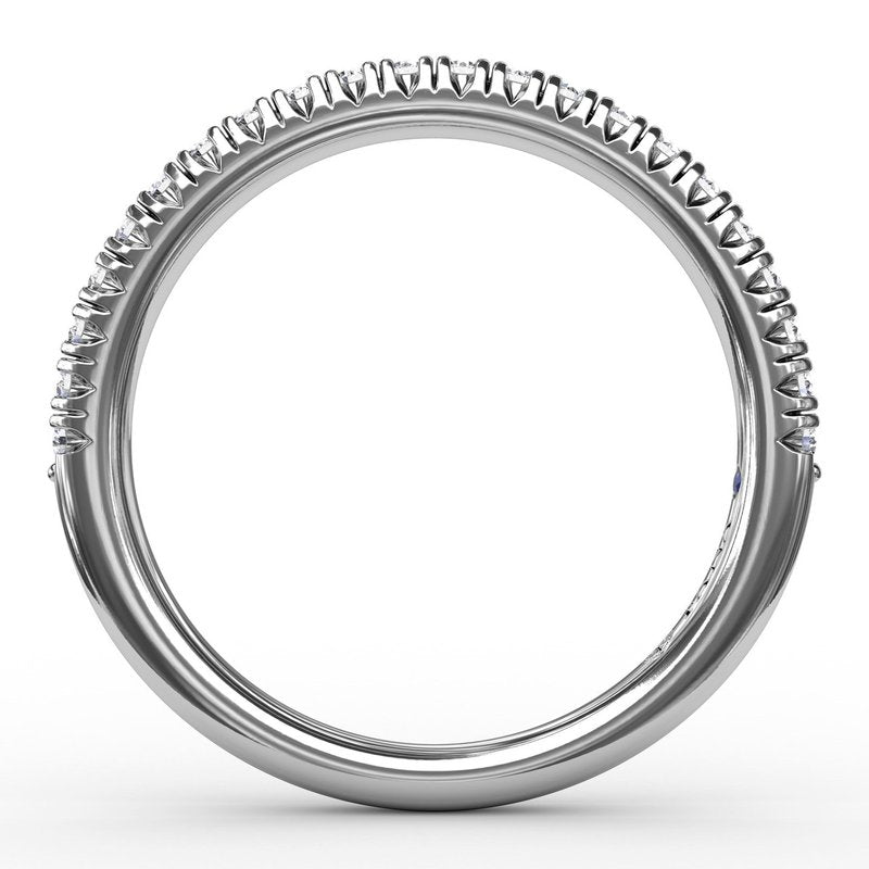Delicate Modern Pave Anniversary Band W6110 - TBird