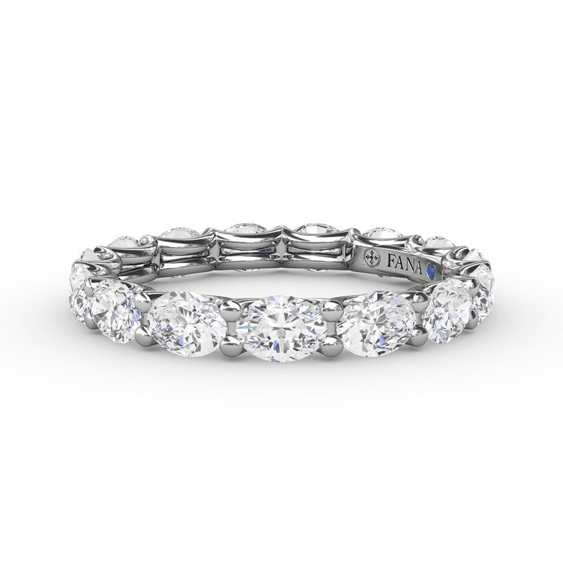 Shared Prong Oval Eternity Band W6140 - TBird