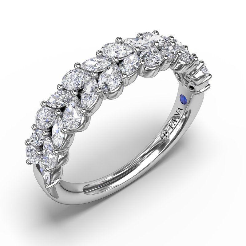 Marquise Cluster Diamond Ring W7440 - TBird