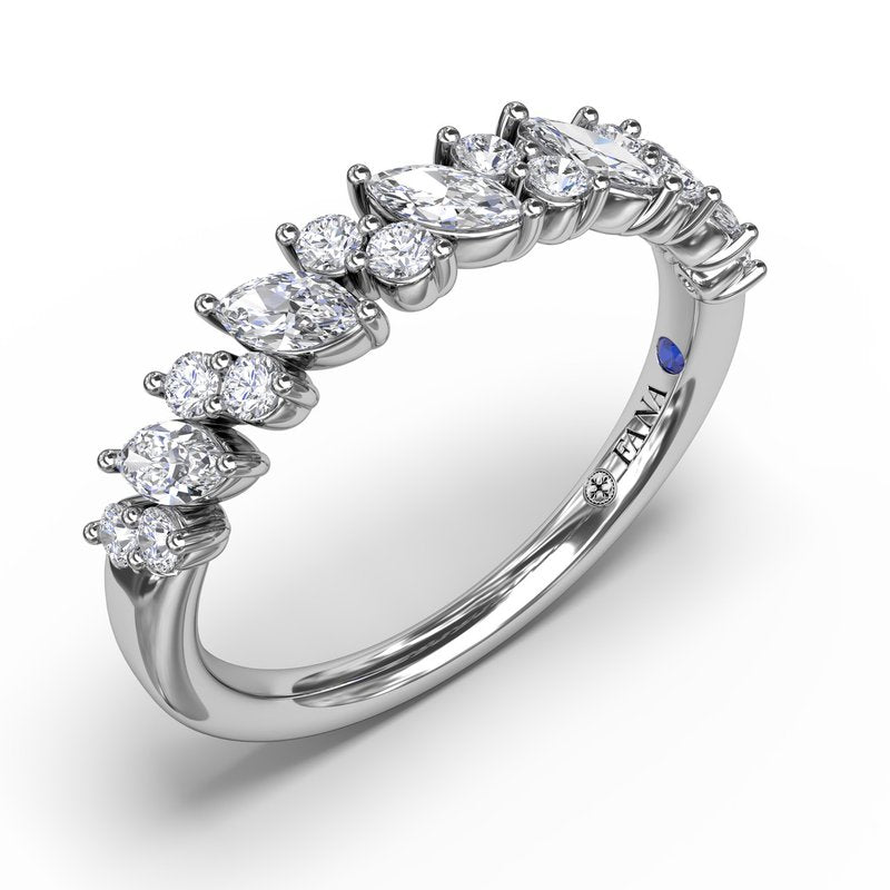 Floating Marquise and Round Diamond Ring W7449 - TBird