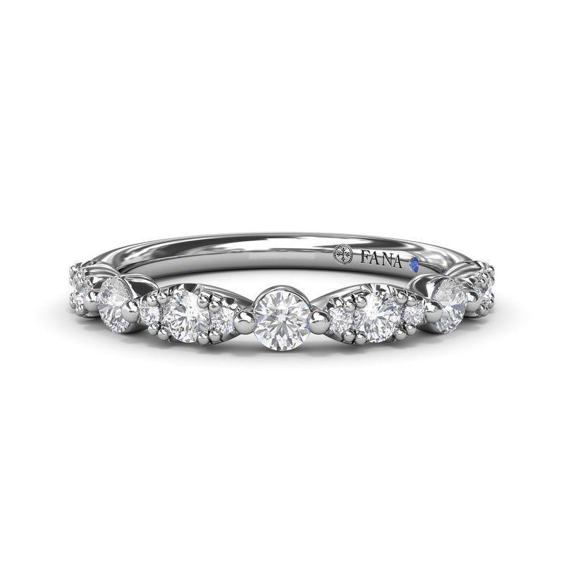 Alternating Marquise and Round Diamond Ring W7494 - TBird