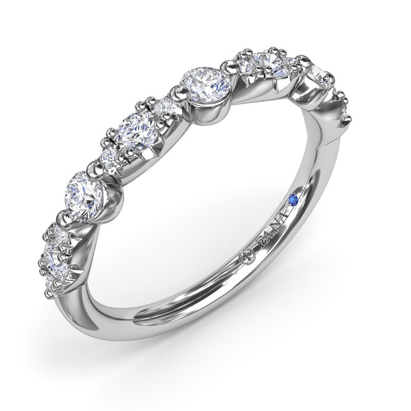Alternating Marquise and Round Diamond Ring W7494 - TBird