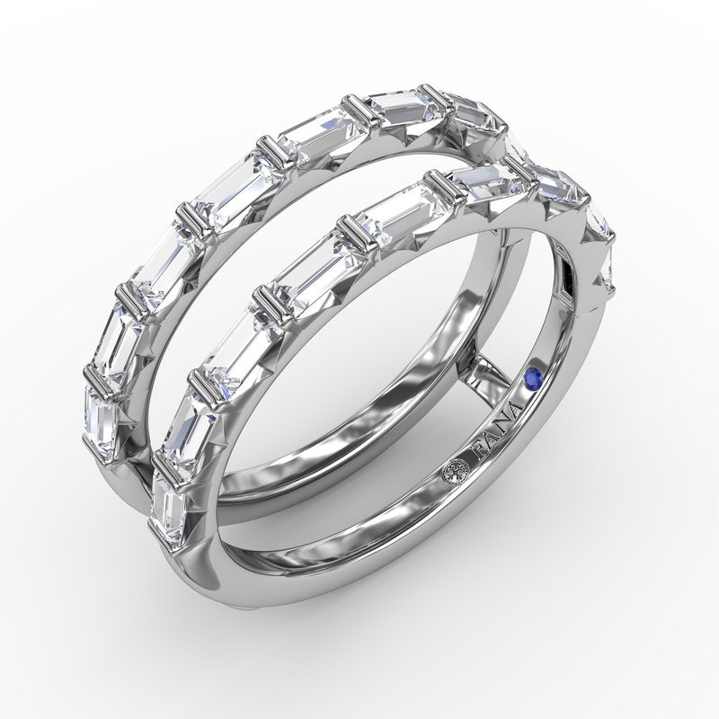 Baguette Cut Diamond Insert Ring W8014 - TBird