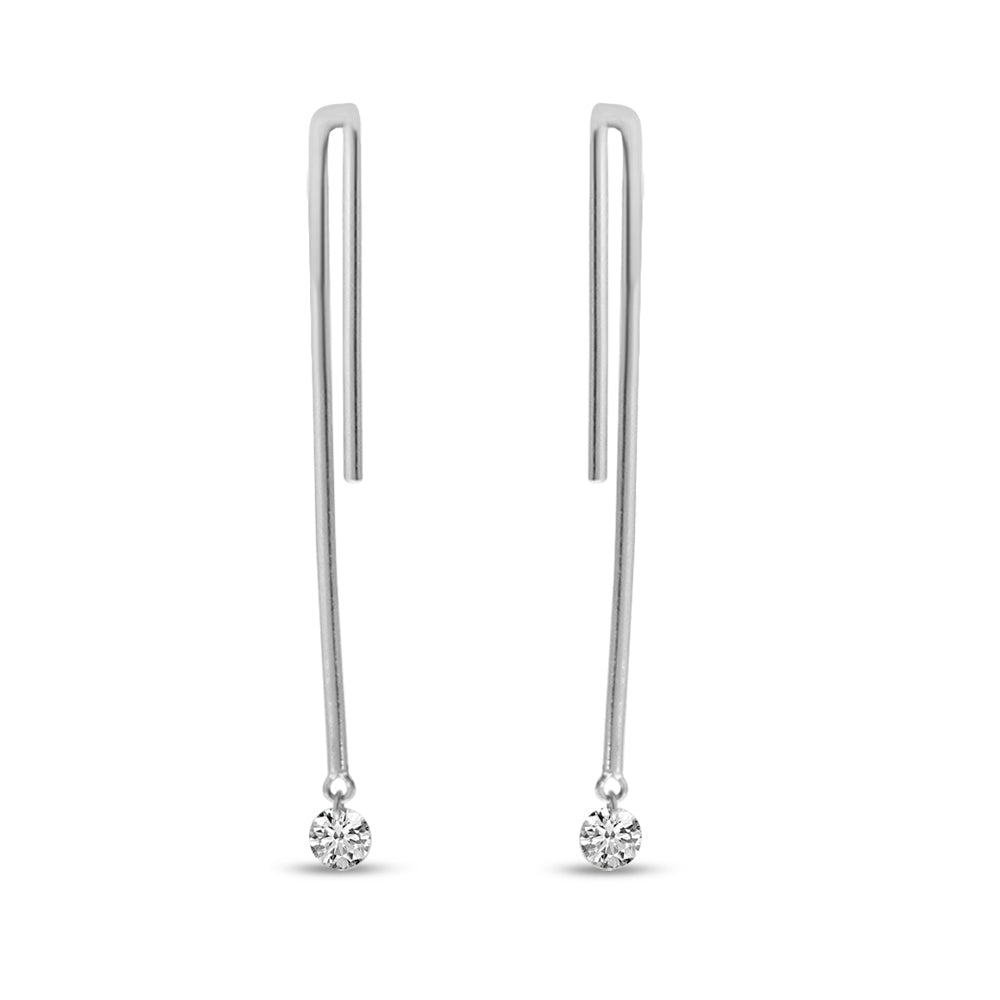 DASHING DIAMOND LINEAR EARRINGS E10236W