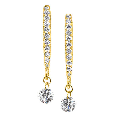 DASHING DIAMOND DANGLE EARRINGS E9204