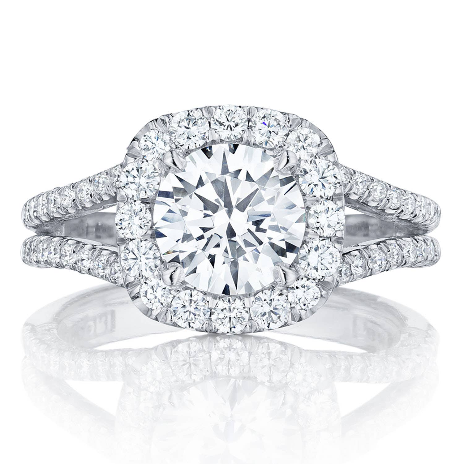 Tacori Diamond Semi-Mount Rings HT 2548 CU 7.5 W