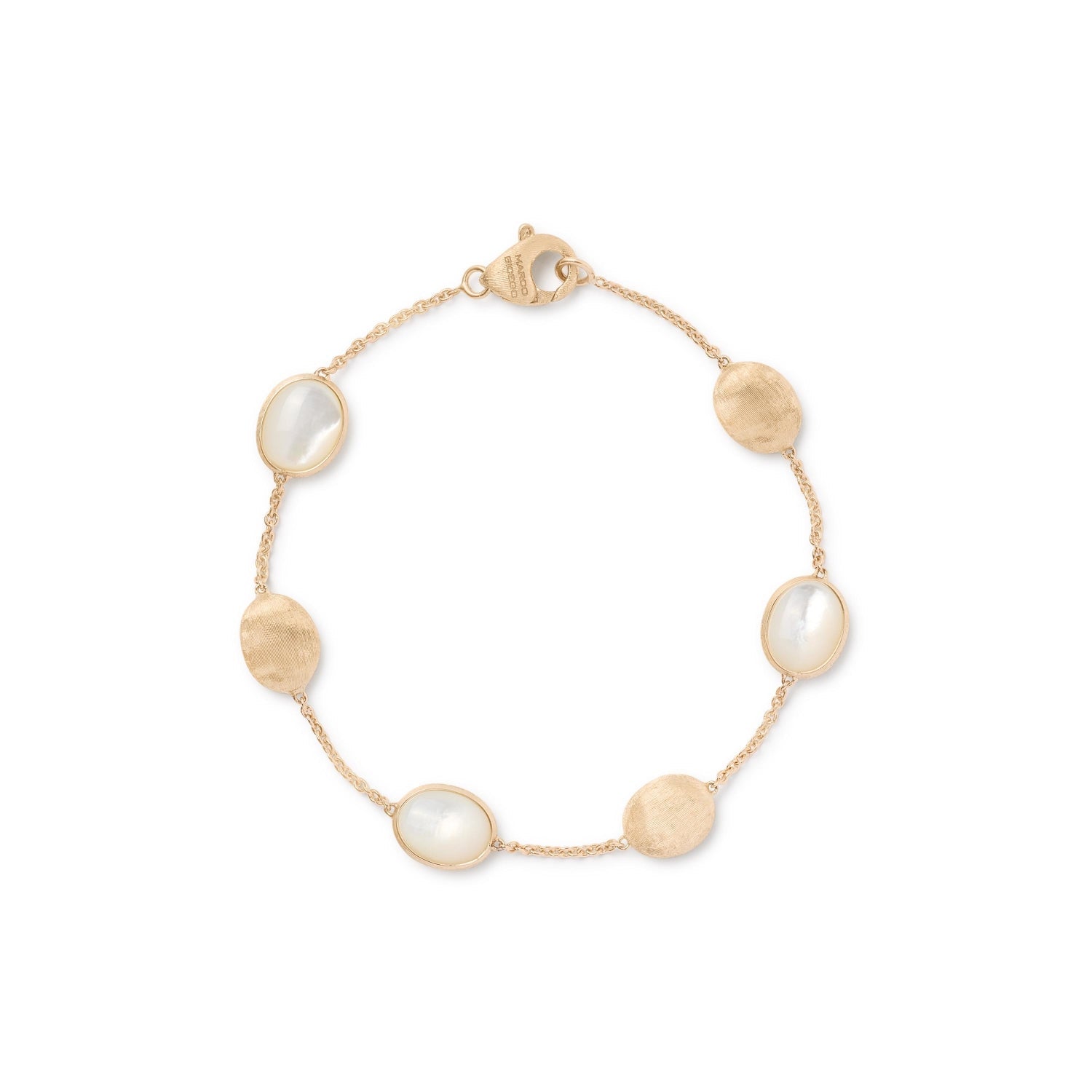 MARCO BICEGO SIVIGLIA 18CT YELLOW GOLD MOTHER OF PEARL BRACELET
